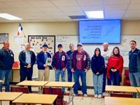  Auto Tech students with Bastrop Area Cruisers